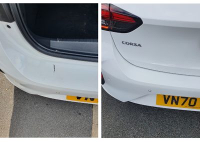 car bumper spraying