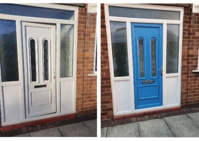 upvc door spraying cheshire